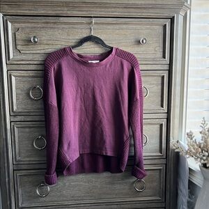 NWOT Splendid Plum Crew Neck Sweater